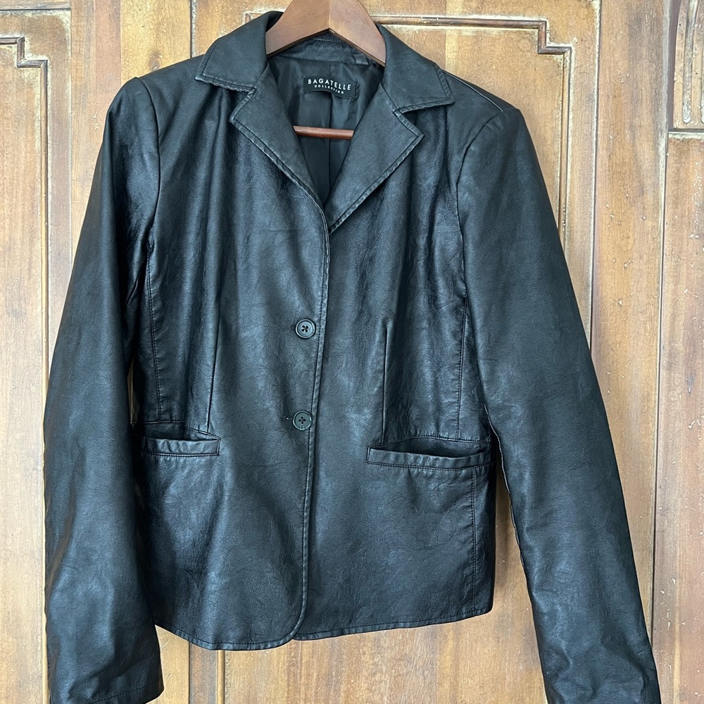 Bagatelle Black Faux Leather Jacket